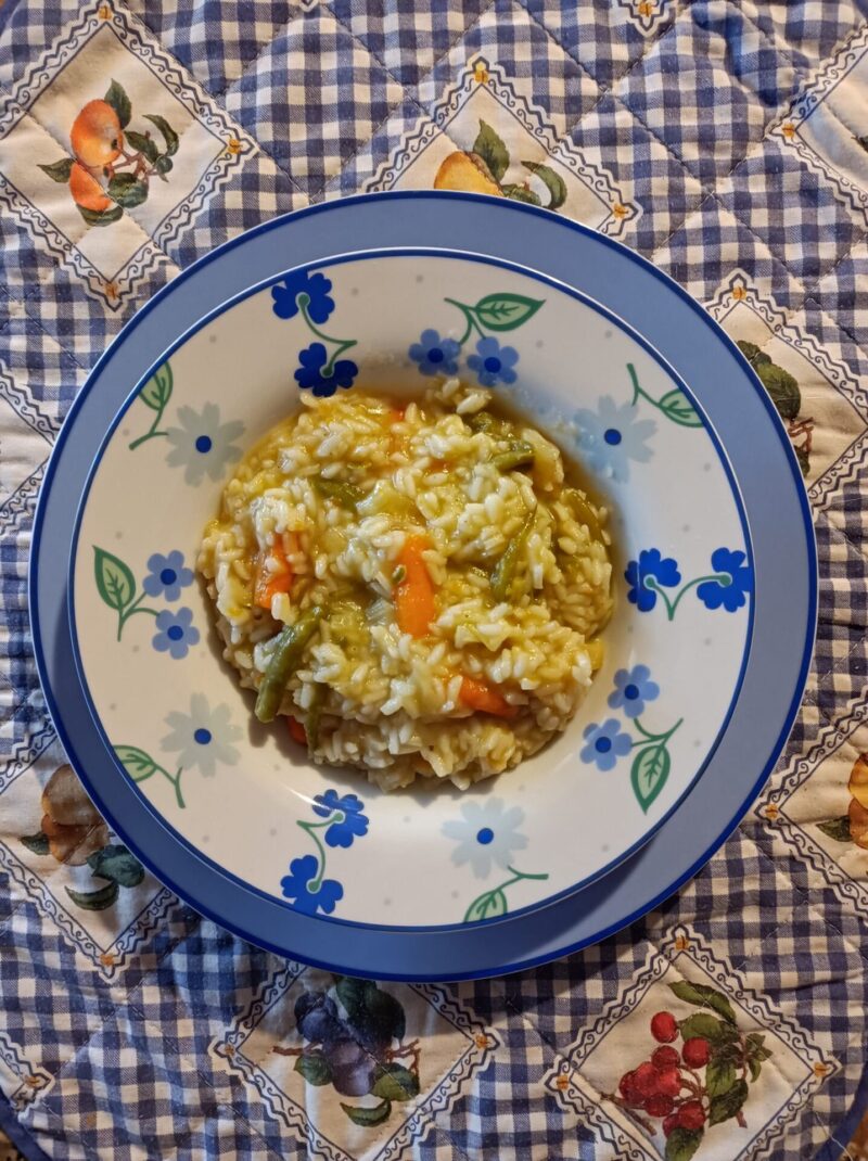Cucina tradizionale: risotto alle verdure