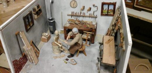 Le miniature in legno con dettagli reali