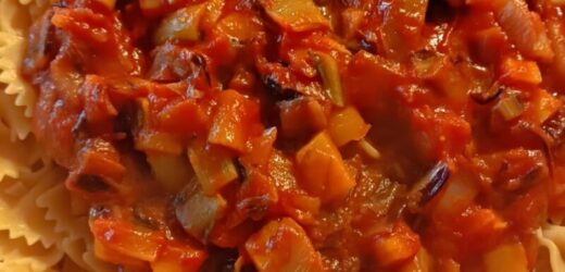 Farfalle Integrali con Radicchio e Peperone Giallo